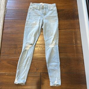 Frame jeans 25, high waist and skinny